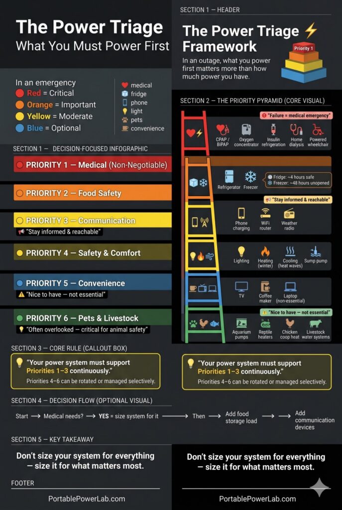 emergency power checklist