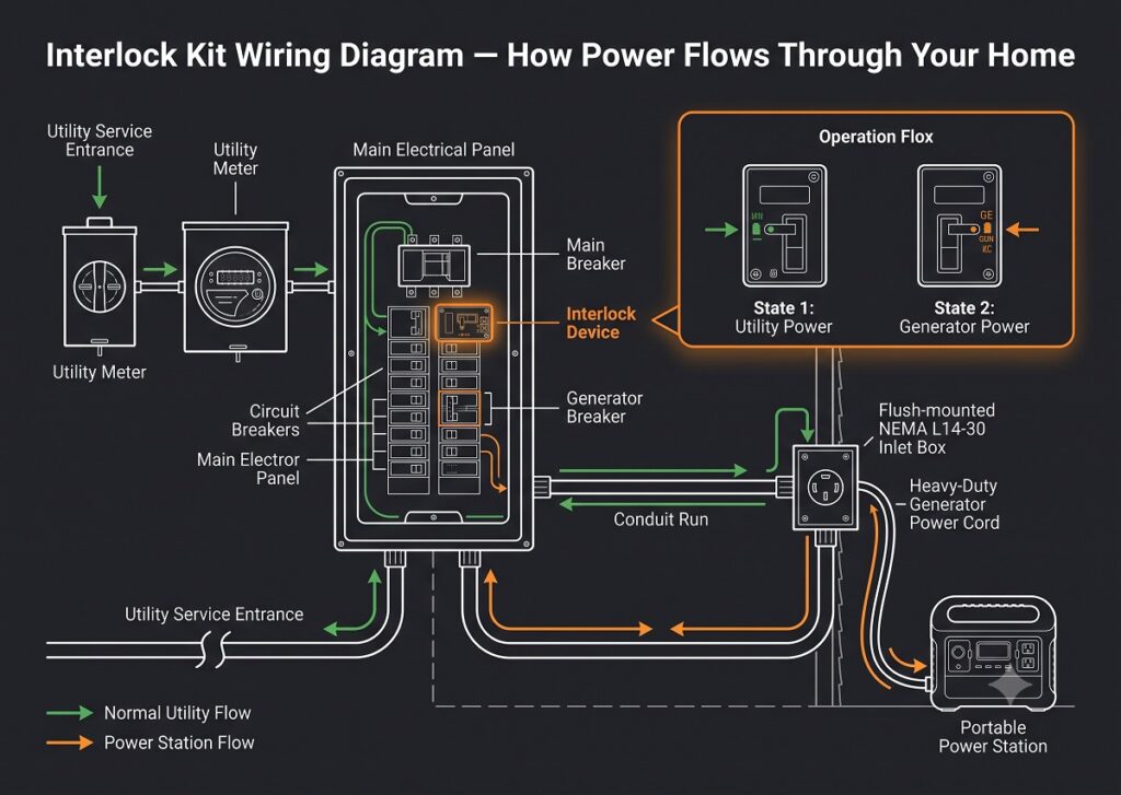 interlock kit wiring diagram