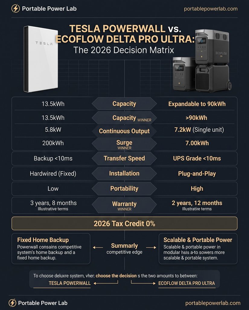 Tesla owerwall vs Ecoflow delta pro ultra