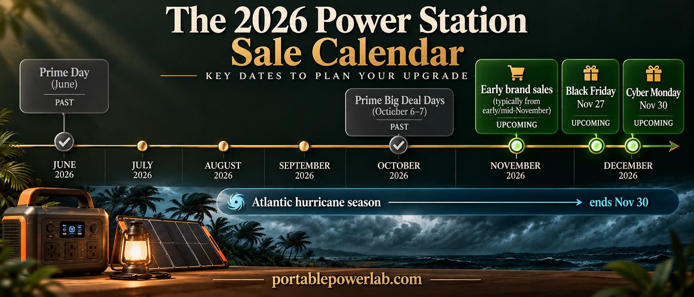 best time to buy a portable power station 2026 calendar