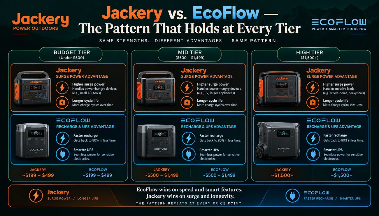 jackery vs. ecoflow infographics