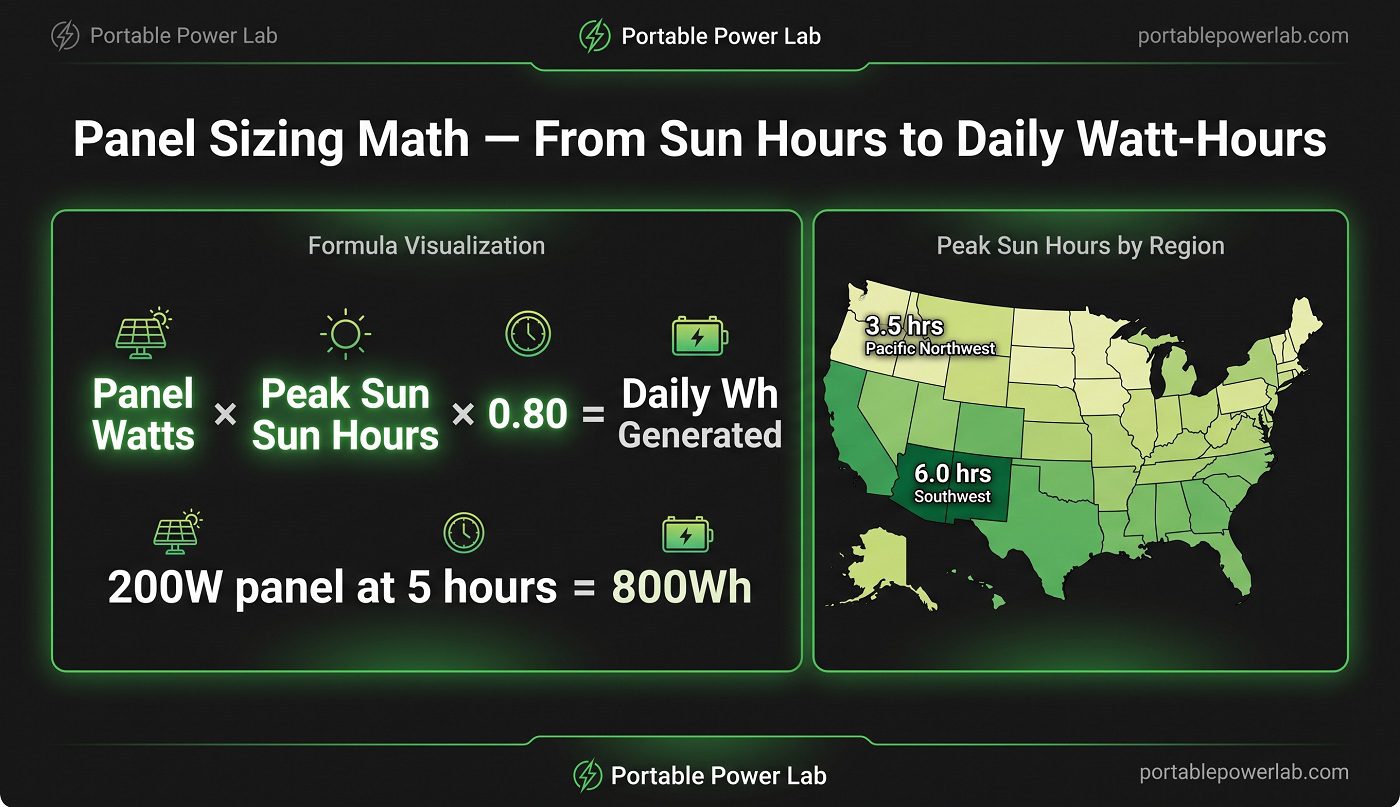 panel sizing maths